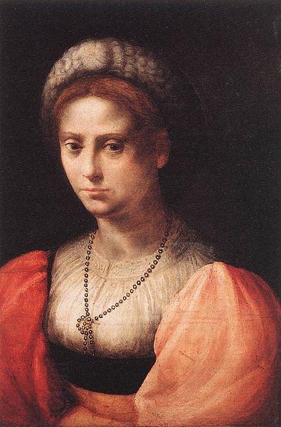 Domenico Puligo Portrait of a Lady oil painting picture